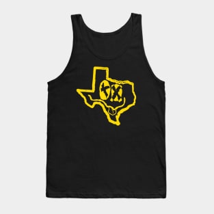 TX Eyes Texas Grunge Smiling Face Tank Top